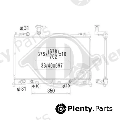 Diederichs DCM2250 — Radiator, engine cooling DIEDERICHS Climate