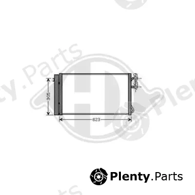 Diederichs DCC1569 — Condenser, air conditioning DIEDERICHS Climate