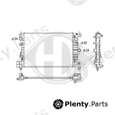 Diederichs DCM3939 — Radiator, engine cooling DIEDERICHS Climate