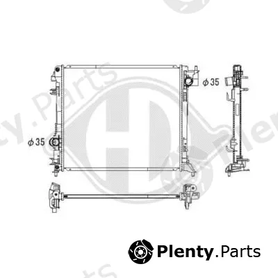Diederichs DCM3932 — Radiator, engine cooling DIEDERICHS Climate