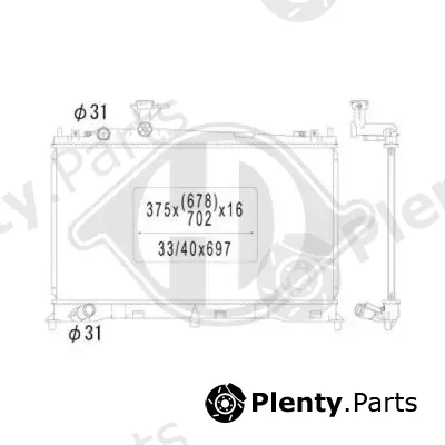 Diederichs DCM2249 — Radiator, engine cooling DIEDERICHS Climate