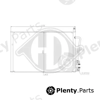 Diederichs DCC1170 — Condenser, air conditioning DIEDERICHS Climate