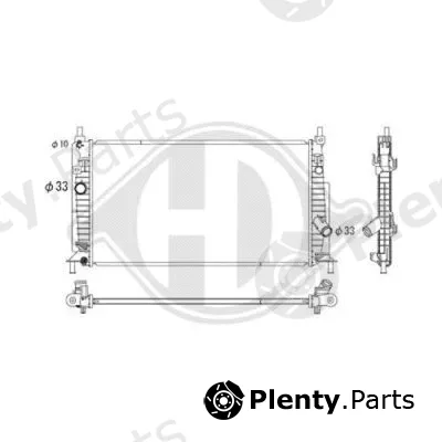 Diederichs DCM2278 — Radiator, engine cooling DIEDERICHS Climate