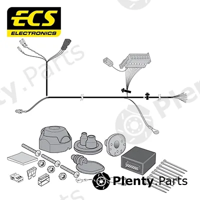 ECS VW127B1U — Electric Kit, trailer hitch