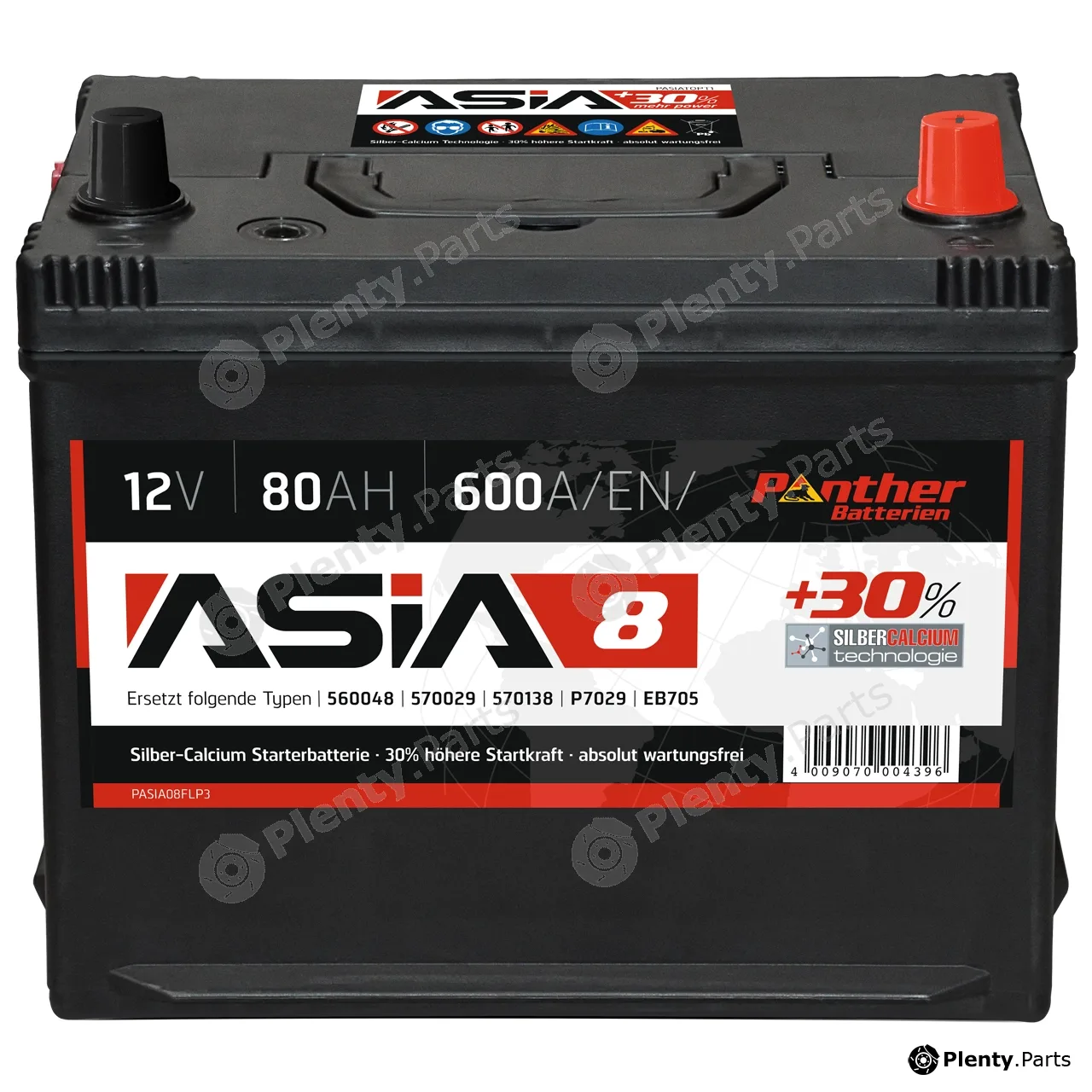 Panther SB.ASIA08 — Starter Battery Panther ASIA +30%