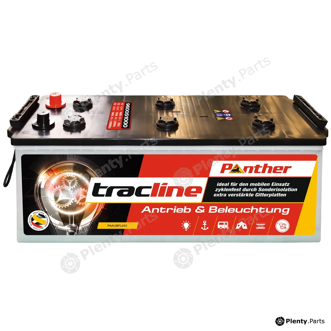 Panther AB.9605133 — Starter Battery Panther ABS tracline Deep Cycle U.S. Battery