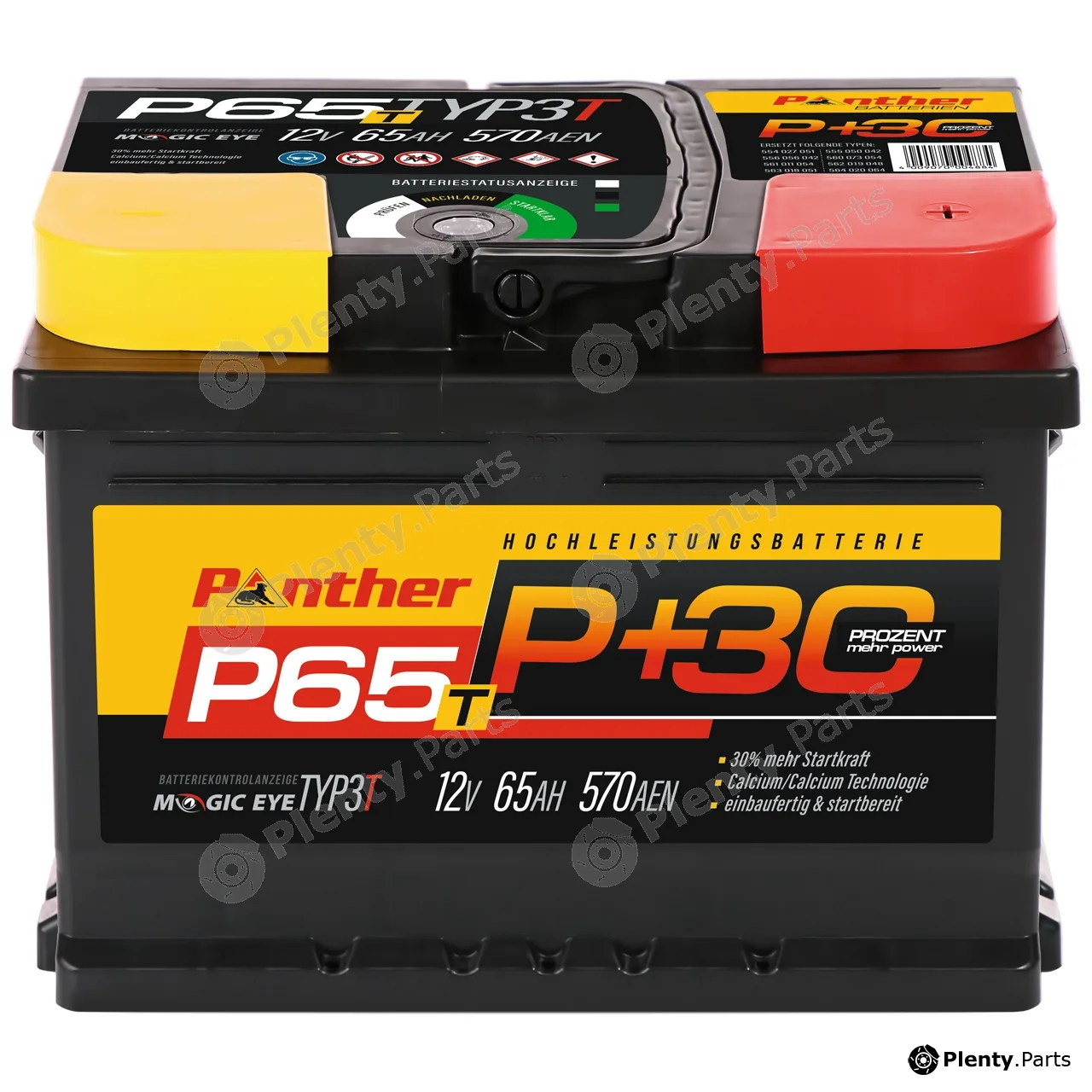 Panther SB.P65T — Starter Battery Panther P+30%