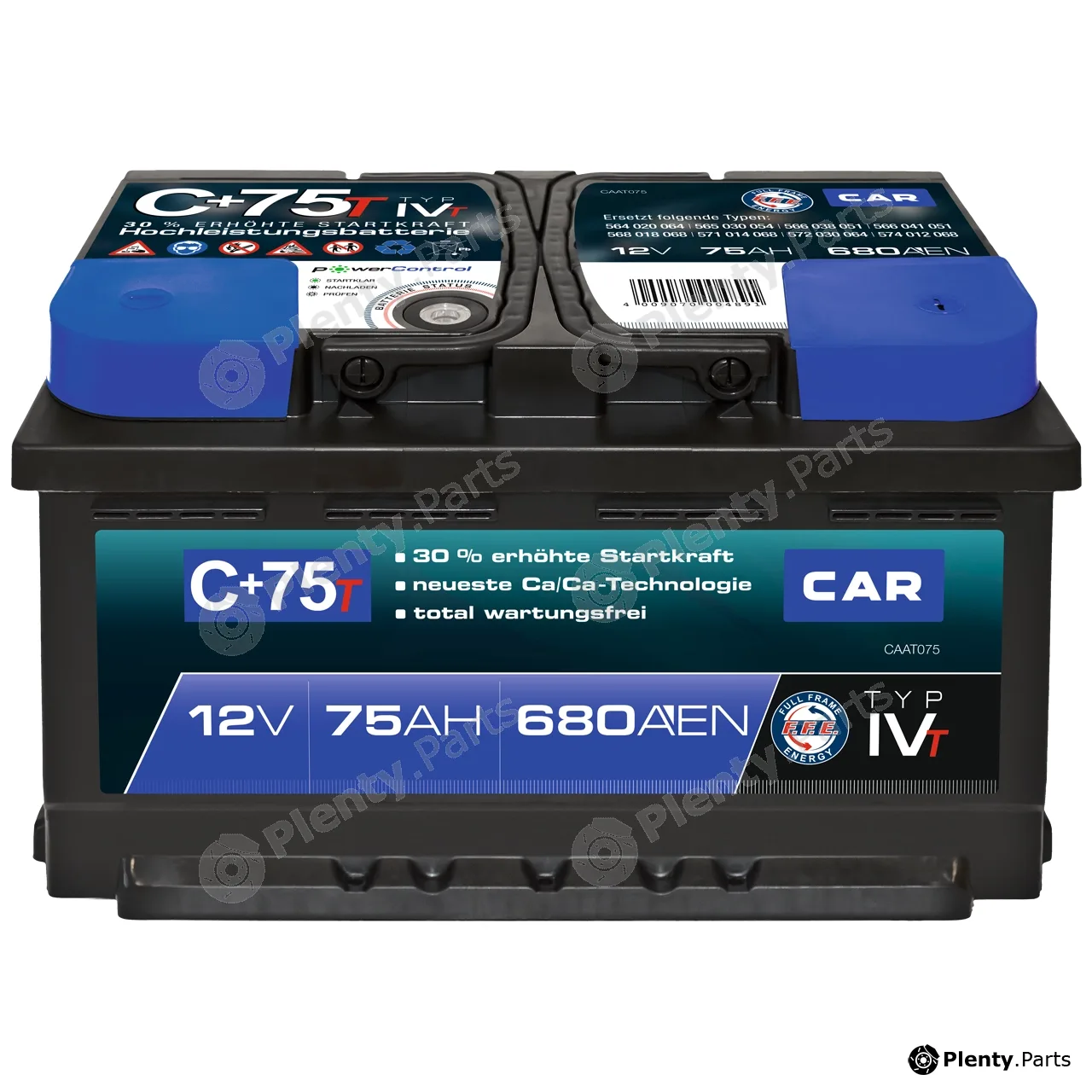 Panther SB.C75T — Starter Battery CAR