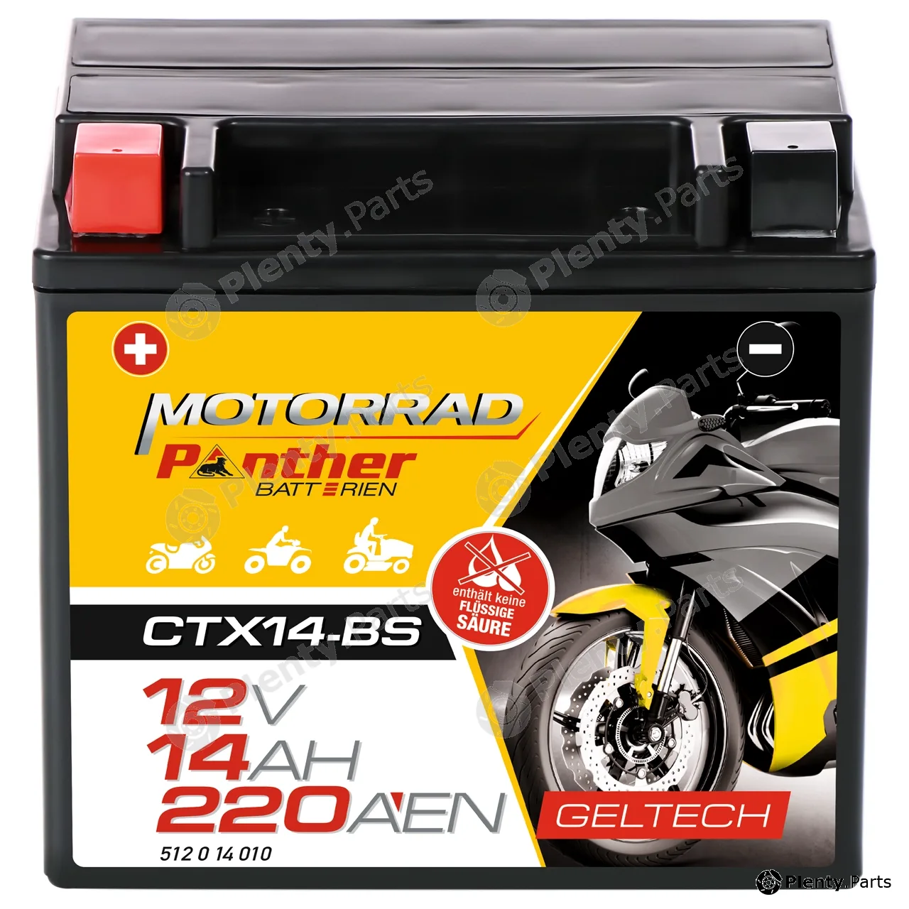 Panther GB.5121477 — Starter Battery Panther Motorrad GELTech