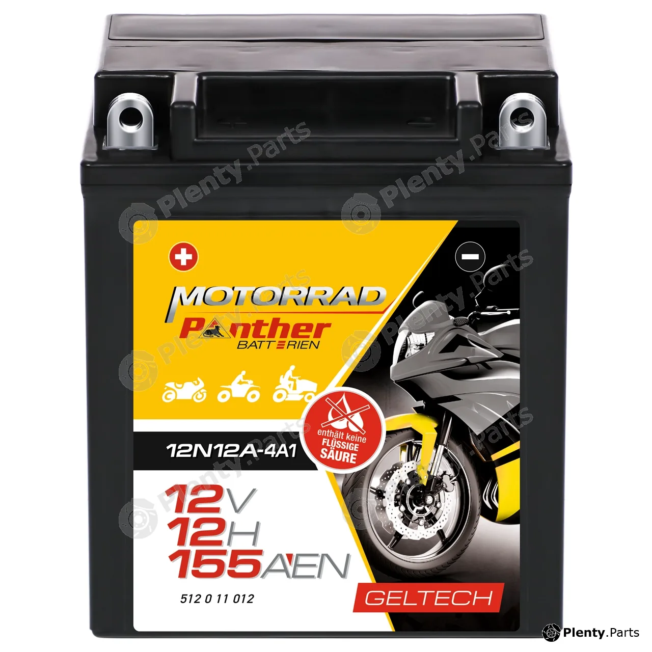 Panther GB.5121177 — Starter Battery Panther Motorrad GELTech