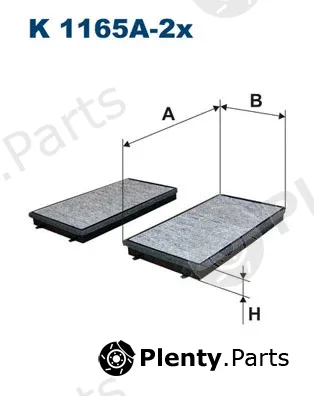 Filtron K1165A-2x — Filter, cabin air