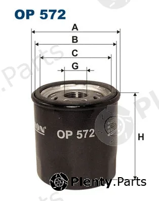 Filtron OP572 — Oil Filter
