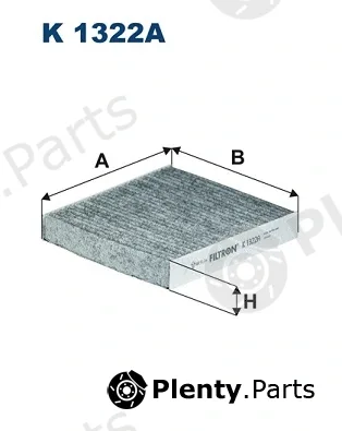 Filtron K1322A — Filter, cabin air