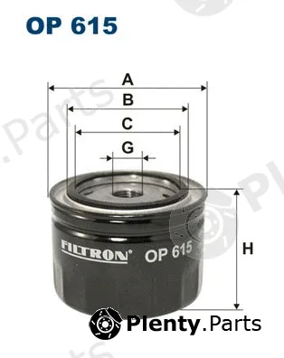 Filtron OP615 — Oil Filter
