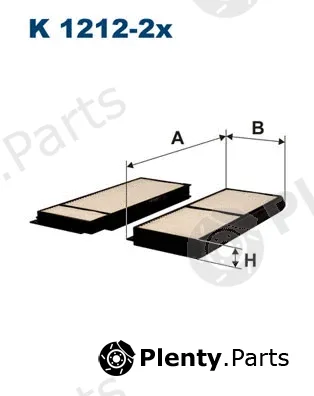 Filtron K1212-2x — Filter, cabin air