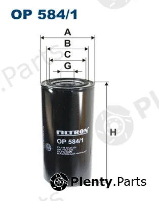 Filtron OP584/1 — Oil Filter