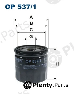 Filtron OP537/1 — Oil Filter
