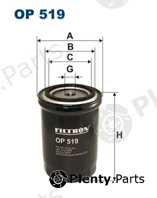 Filtron OP519 — Oil Filter