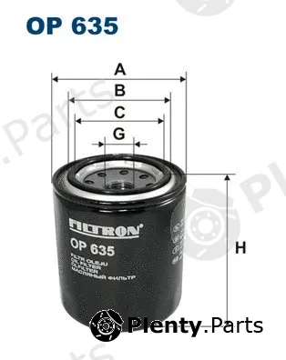 Filtron OP635 — Oil Filter