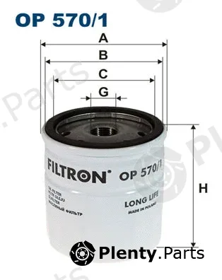 Filtron OP570/1 — Oil Filter