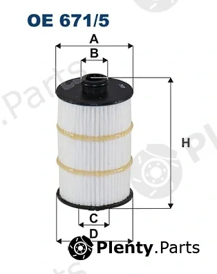Filtron OE671/5 — Oil Filter