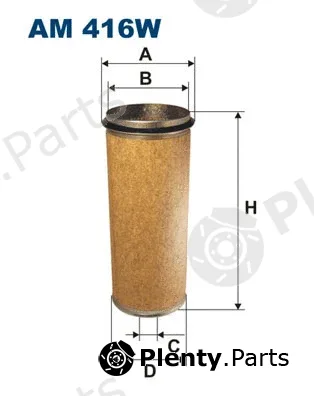 Filtron AM416W — Secondary Air Filter