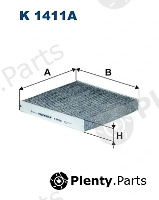 Filtron K1411A — Filter, cabin air