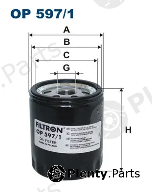Filtron OP597/1 — Oil Filter