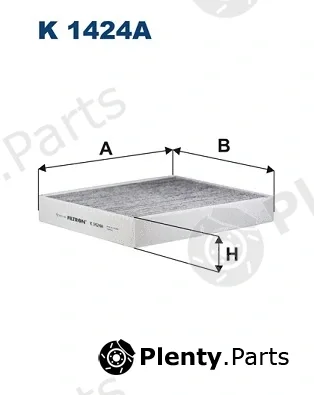 Filtron K1424A — Filter, cabin air