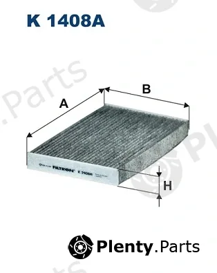 Filtron K1408A — Filter, cabin air