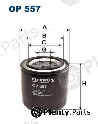 Filtron OP557 — Oil Filter