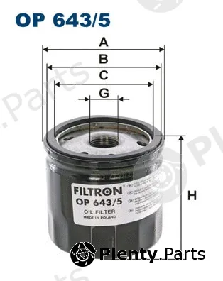 Filtron OP643/5 — Oil Filter