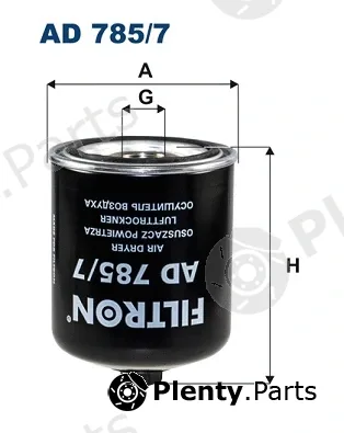 Filtron AD785/7 — Air Dryer Cartridge, compressed-air system
