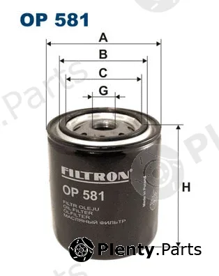 Filtron OP581 — Oil Filter