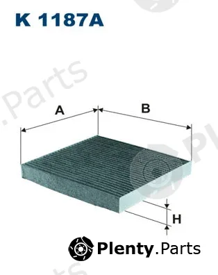 Filtron K1187A — Filter, cabin air