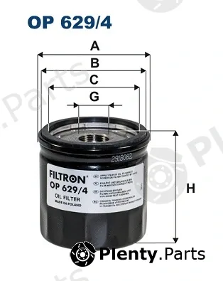 Filtron OP629/4 — Oil Filter