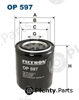 Filtron OP597 — Oil Filter
