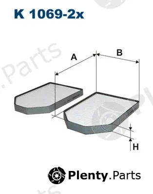 Filtron K1069-2x — Filter, cabin air