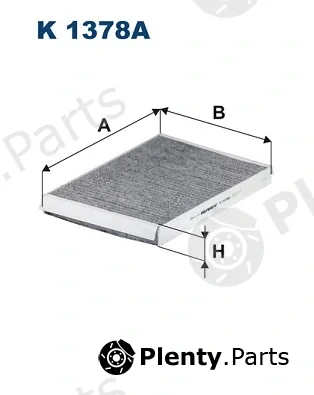 Filtron K1378A — Filter, cabin air