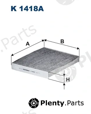 Filtron K1418A — Filter, cabin air