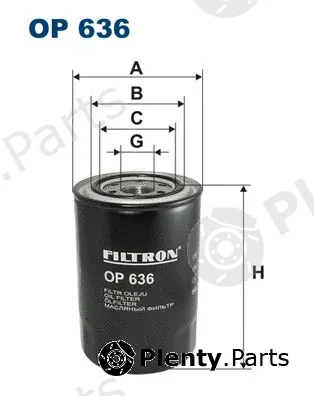 Filtron OP636 — Oil Filter