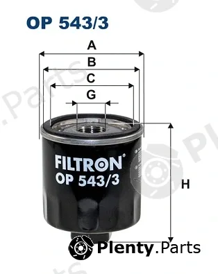 Filtron OP543/3 — Oil Filter