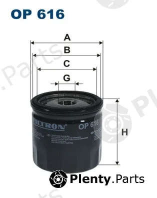 Filtron OP616 — Oil Filter