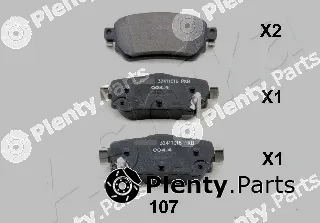 Ashika 51-01-107 — Brake Pad Set, disc brake