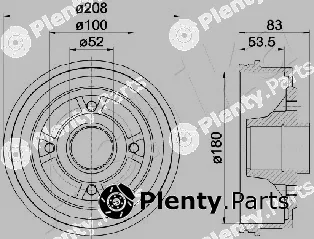 Ashika 56-00-0709 — Brake Drum