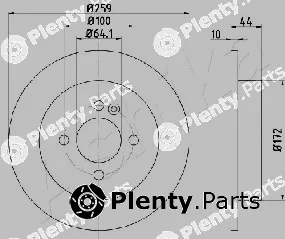 Ashika 61-00-0132 — Brake Disc