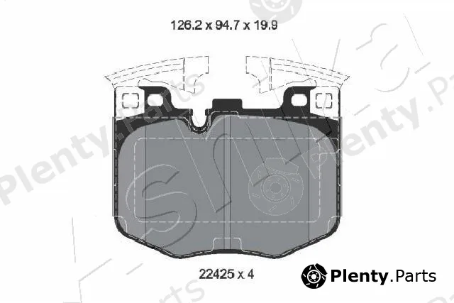 Ashika 50-02-2029 — Brake Pad Set, disc brake