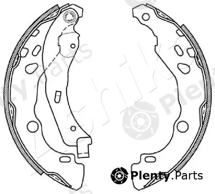 Ashika 55-00-0602 — Brake Shoe Set