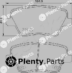 Ashika 51-0K-K15 — Brake Pad Set, disc brake