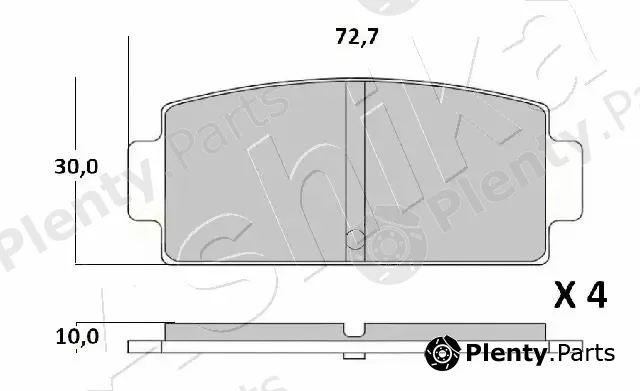 Ashika 51-00-MC01 — Brake Pad Set, disc brake